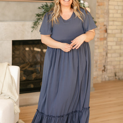 Isabella V-Neck Maxi Dress - FINAL SALE