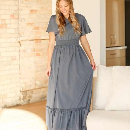 Isabella V-Neck Maxi Dress - FINAL SALE