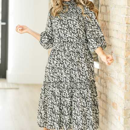Isla 3/4 Sleeve Midi Dress - FINAL SALE