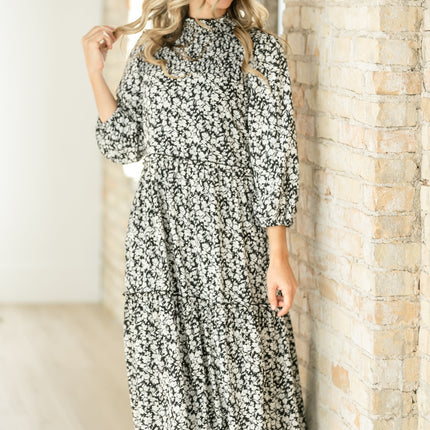 Isla 3/4 Sleeve Midi Dress - FINAL SALE