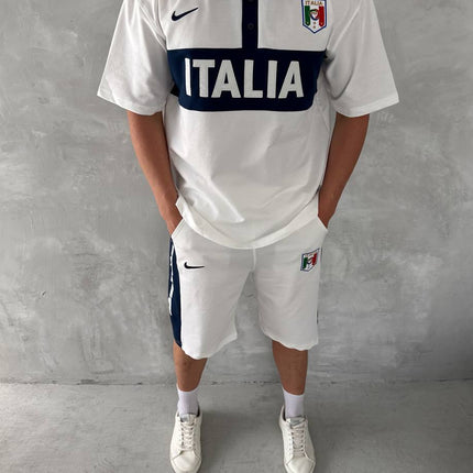 Italia Inspired Men's Polo & Shorts Set – Athletic Heritage with Bold National Style