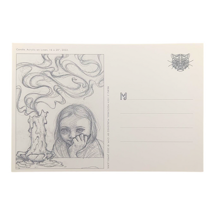 James Jean "Candle" Postcard