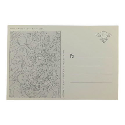 James Jean "Inferno II” Postcard