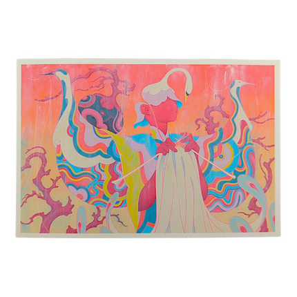 James Jean "Knitting" Postcard