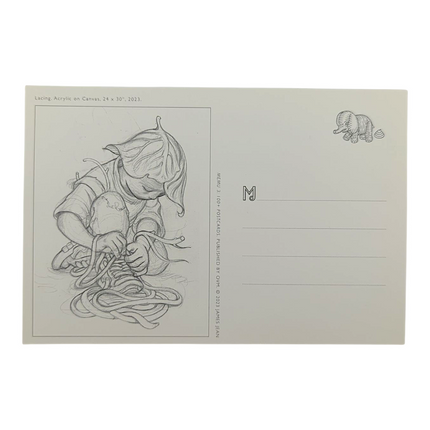 James Jean "Lacing" Postcard