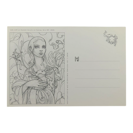 James Jean "Lady with an Axolotl" Postcard
