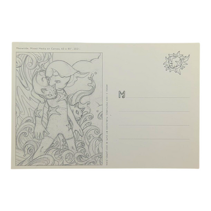 James Jean "Meowtide" Postcard