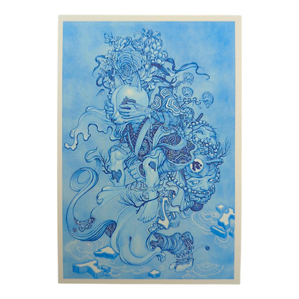James Jean "Piggyback" Postcard