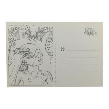 James Jean "Pomegranate" Postcard