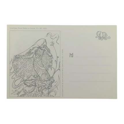 James Jean "Snowflake" Postcard