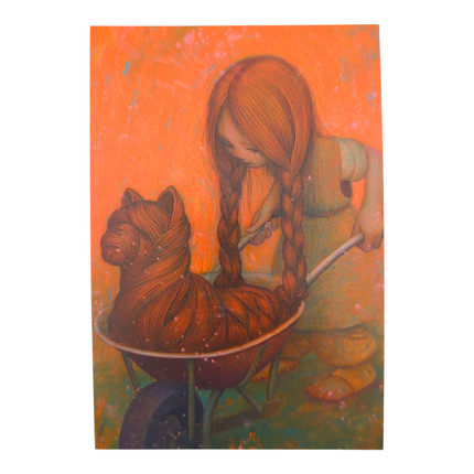 James Jean "Wheelbarrow" Postcard