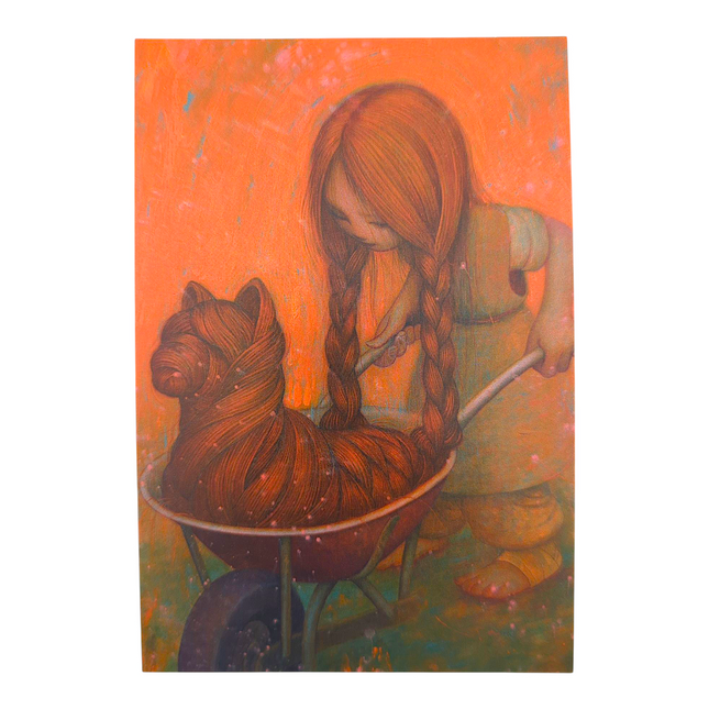 James Jean "Wheelbarrow" Postcard