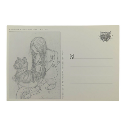 James Jean "Wheelbarrow" Postcard