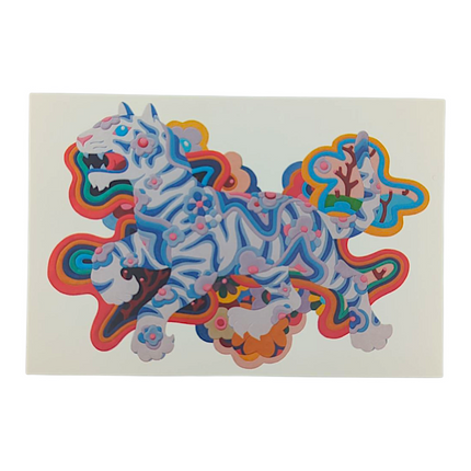 James Jean "White Tiger Rug” Postcard