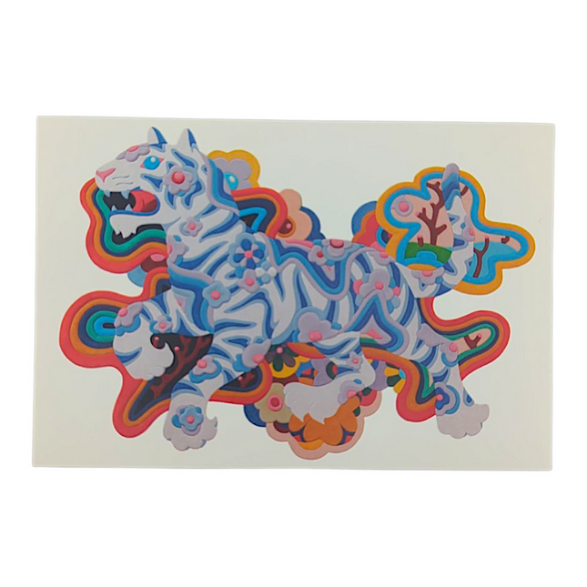 James Jean "White Tiger Rug” Postcard