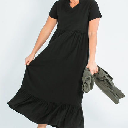 Jaydrien Flutter Sleeve Maxi Dress