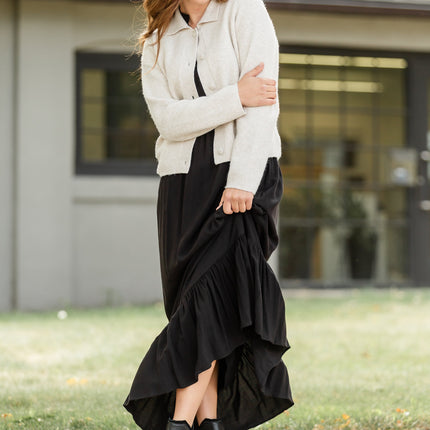 Jaydrien Flutter Sleeve Maxi Dress