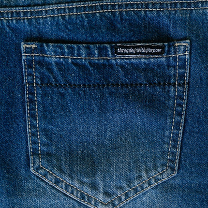 Jennifer A-Line Long Denim Skirt