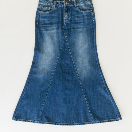 Jennifer A-Line Long Denim Skirt