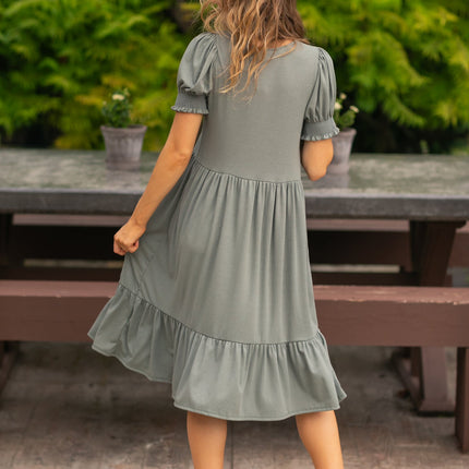 Jess Short Sleeve Midi Dress