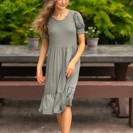 Jess Short Sleeve Midi Dress