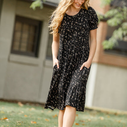 Jess Short Sleeve Midi Dress