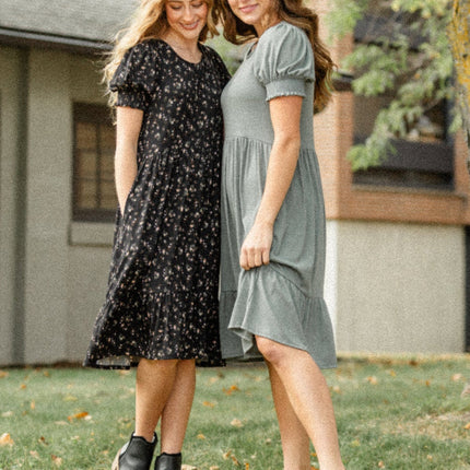 Jess Short Sleeve Midi Dress
