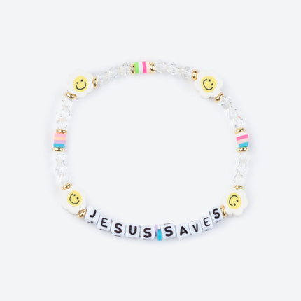 Jesus Saves Letter Bracelet