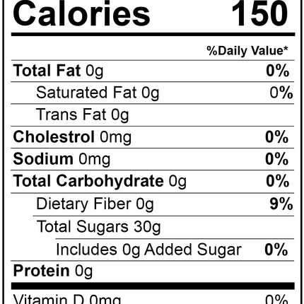 Date Sugar, Granulated