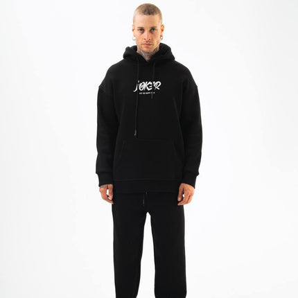 Oversize 'Joker' Graphic Hoodie - 'Put on a Happy Face' Streetwear Sweatshirt