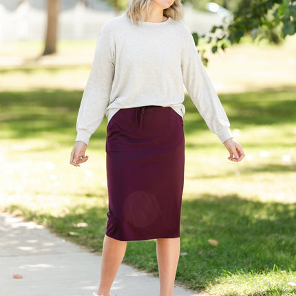 Jordan Knit Midi Skirt