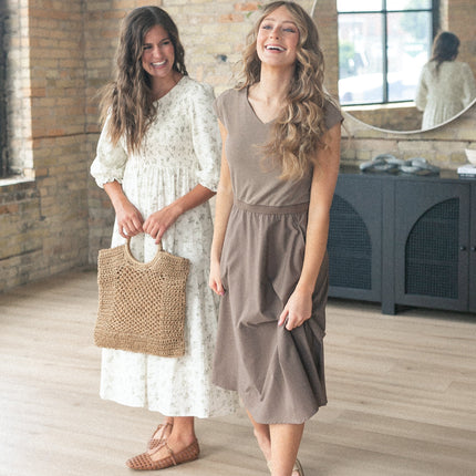 Kate Cap Sleeve Midi Dress
