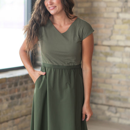 Kate Cap Sleeve Midi Dress