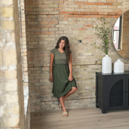 Kate Cap Sleeve Midi Dress