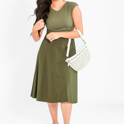 Kate Cap Sleeve Midi Dress