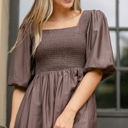 Kayleen Smocked Bodice Maxi Dress