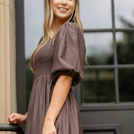 Kayleen Smocked Bodice Maxi Dress
