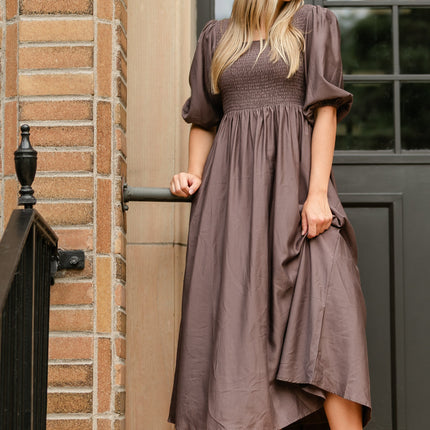 Kayleen Smocked Bodice Maxi Dress