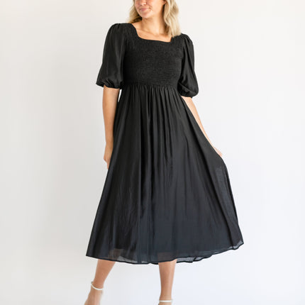 Kayleen Smocked Bodice Maxi Dress