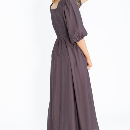 Kayleen Smocked Bodice Maxi Dress