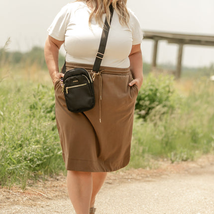 Kelly Drawstring Midi Skirt