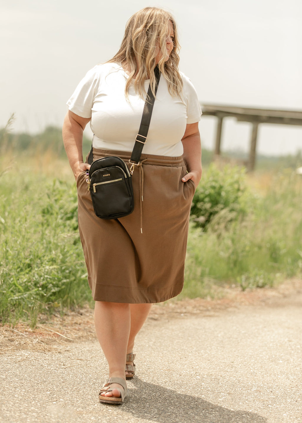 Kelly Drawstring Midi Skirt