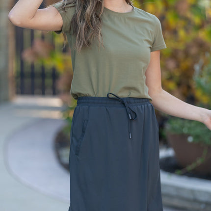Kenedi Sport Athletic Midi Skirt
