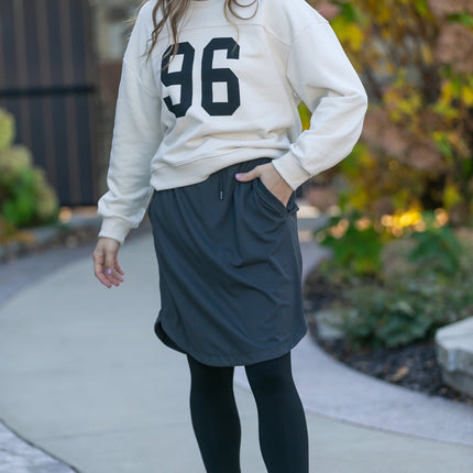 Kenedi Sport Athletic Midi Skirt