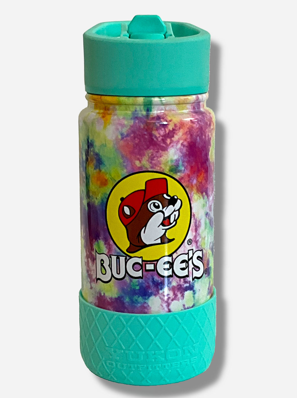 Buc-ee's Yukon Outfitters Tie Dye 16oz Water Bottle