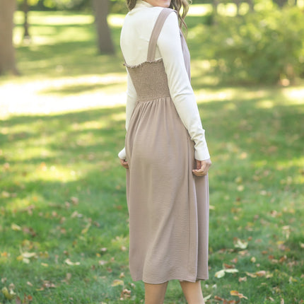 Laken Smocked Back Midi Dress