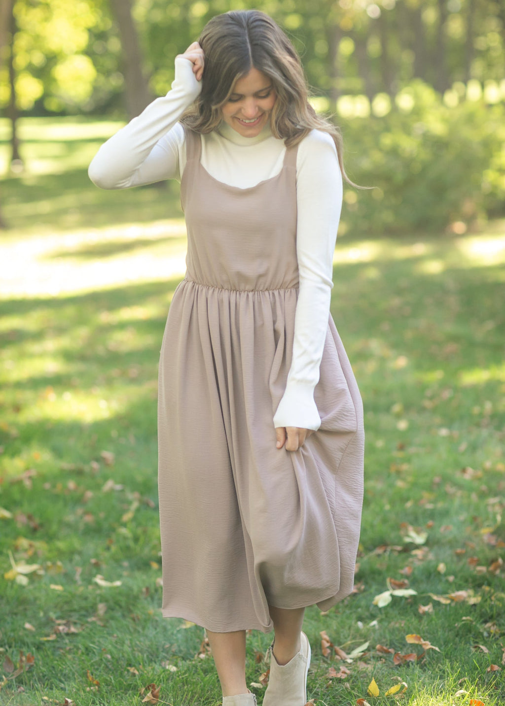 Laken Smocked Back Midi Dress