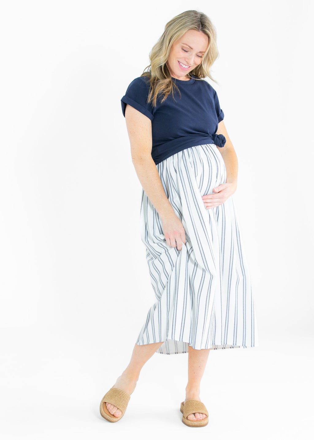 Laken Striped Midi Dress - FINAL SALE