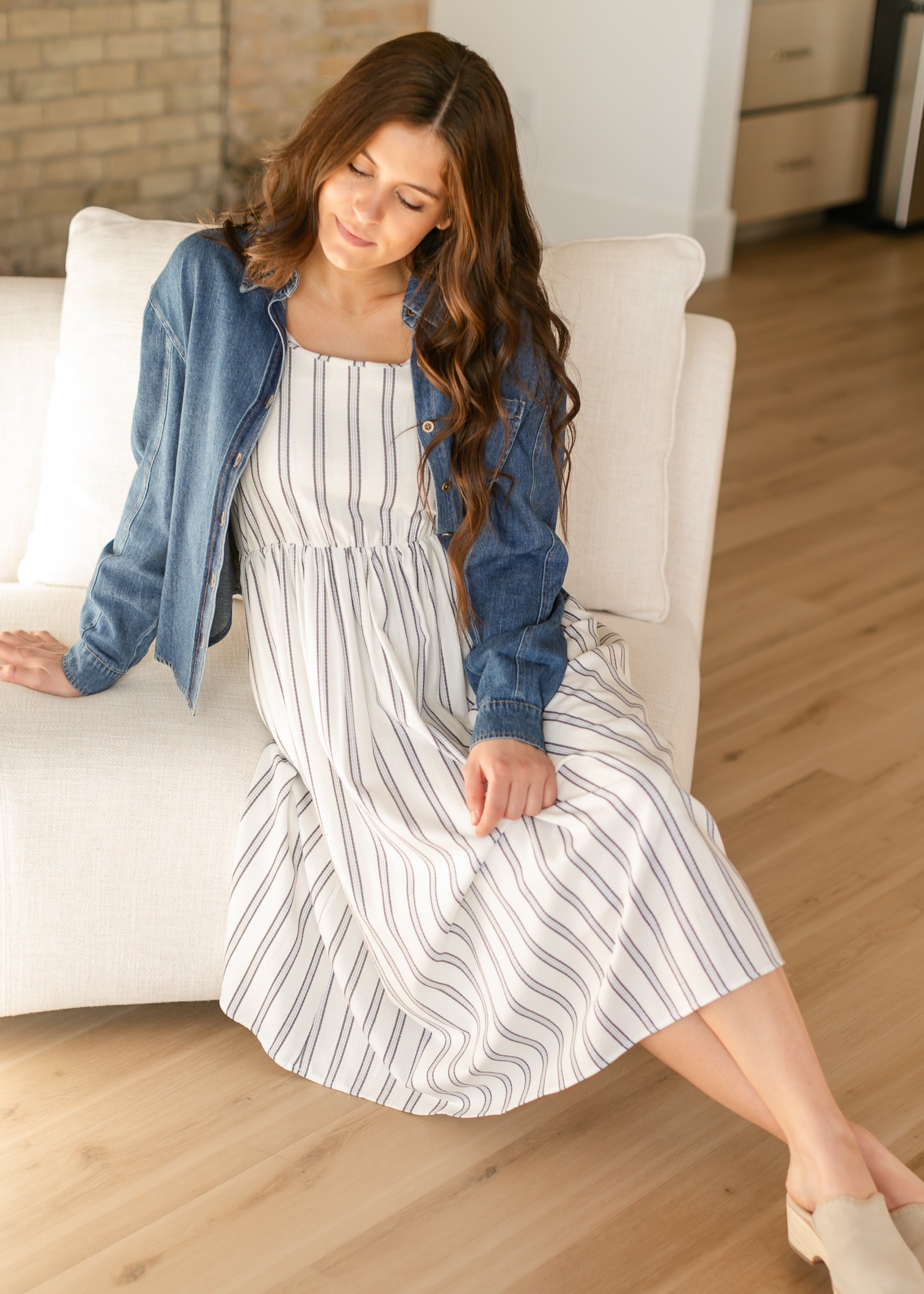 Laken Striped Midi Dress - FINAL SALE