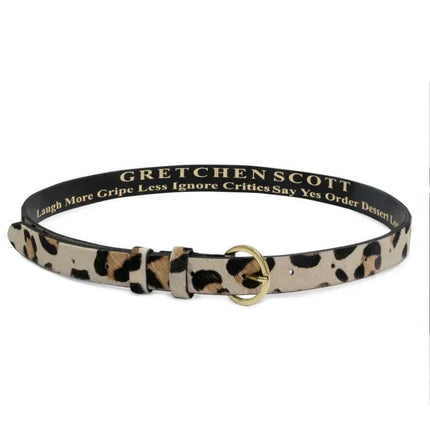 Neutral Leopard Belt